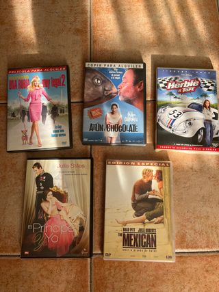 Lote 5 Películas DVD Comedia Romance