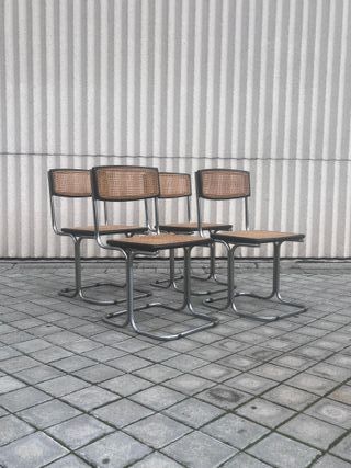 Sillas Cesca Vintage Años 60