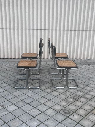 Sillas Cesca Vintage Años 60