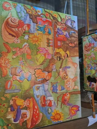 Lote 3 Puzzles Ben 10, Mickey y Fantasía