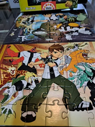 Lote 3 Puzzles Ben 10, Mickey y Fantasía
