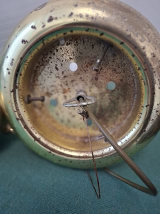 Lampada a sospensione globo vetro swirl anni '70