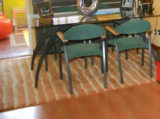 Alfombra Lana Beige y Marrón