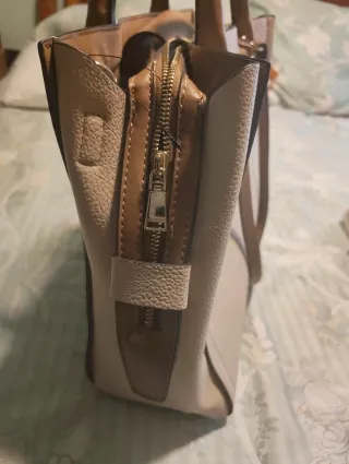 Bolso Parfois Mujer Beige y Marrón Nuevo