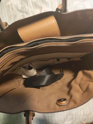 Bolso Parfois Mujer Beige y Marrón Nuevo