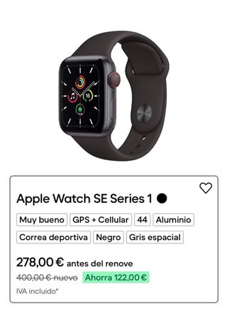 Apple Watch SE GPS + Celular Space Gray