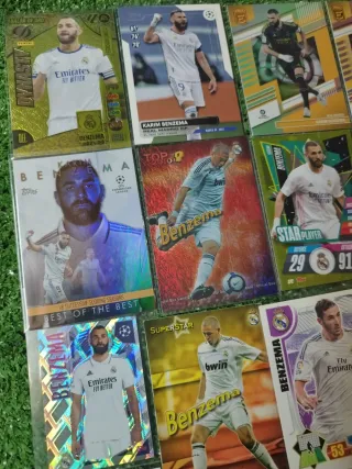 Lote 24 cards Benzema Panini Topps