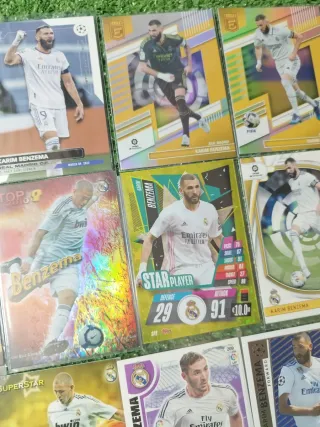 Lote 24 cards Benzema Panini Topps