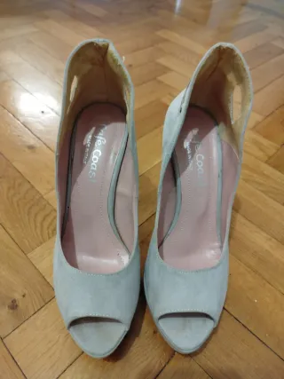 Scarpe tacco alto Cafè Coast numero 37 beige