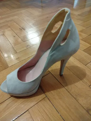 Scarpe tacco alto Cafè Coast numero 37 beige