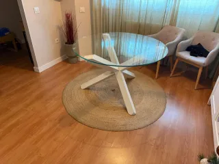 Patas para mesa de comedor de madera maciza lacada