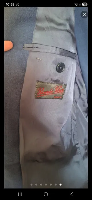 Traje completo de hombre de sastrería