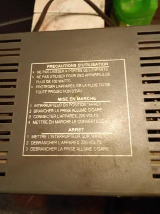 Convertidor de corriente 100W