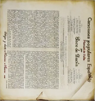 Vinilo Paco de Lucía - Manuel de Falla