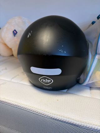 Casco de moto negro