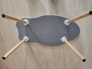 Mesa auxiliar sofá blanca