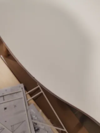 Mesa auxiliar sofá blanca