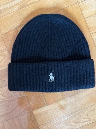 Gorro NUEVO Lana Polo Ralph Lauren Negro