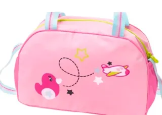 Bolso cambiador bebé rosa con dibujos