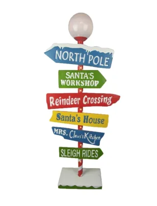 Señal direcciones de navidad 12 Led de metal nueva