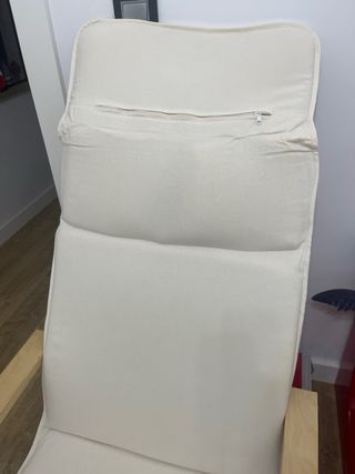 Sillón Ikea Poäng blanco madera