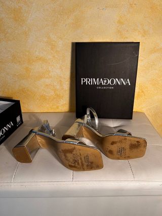 Sandali Primadonna Argento Tacco 7cm