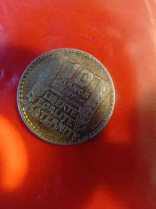 Moneda 10 Francos 1929 Plata