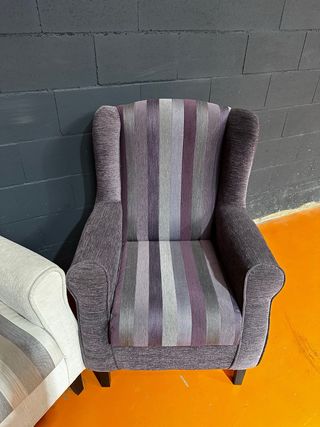 Sillón orejero tela de gama alta SOLO EL BLANCO