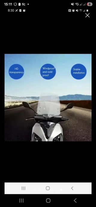 Pantalla Parabrisas Moto