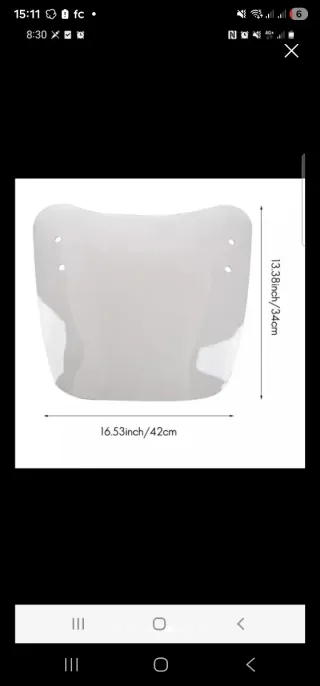 Pantalla Parabrisas Moto