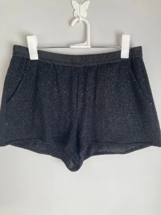 Shorts negros Mango con brillos