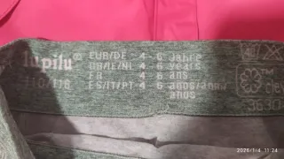 Conjunto Nieve Niña Talla 6