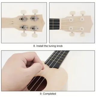 Kit de construcción de Ukulele Soprano 53cm