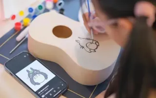 Kit de construcción de Ukulele Soprano 53cm