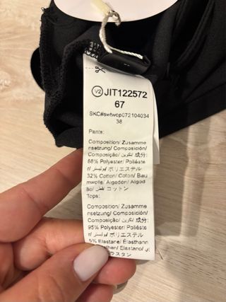 Top corto SHEIN nero taglia XS