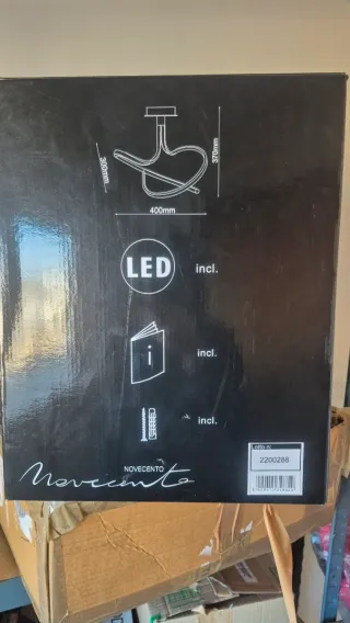 Lampadario moderno design curvo