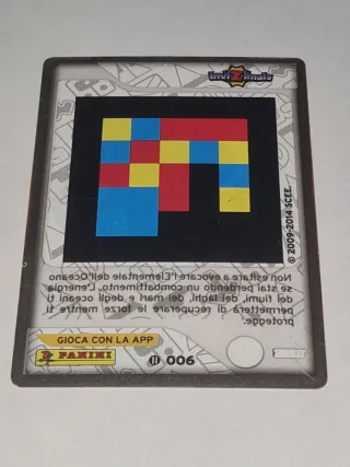 Card invizimals Elementale dell'Oceano nr. 006