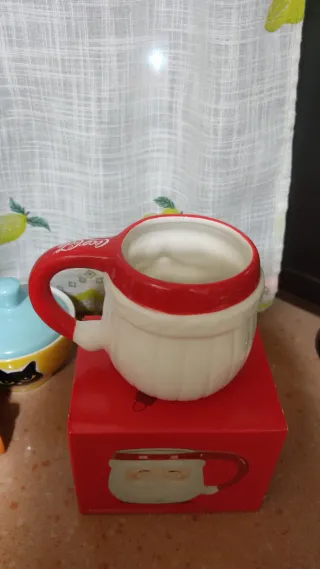 Taza Coca-Cola Papá Noel Roja Cerámica