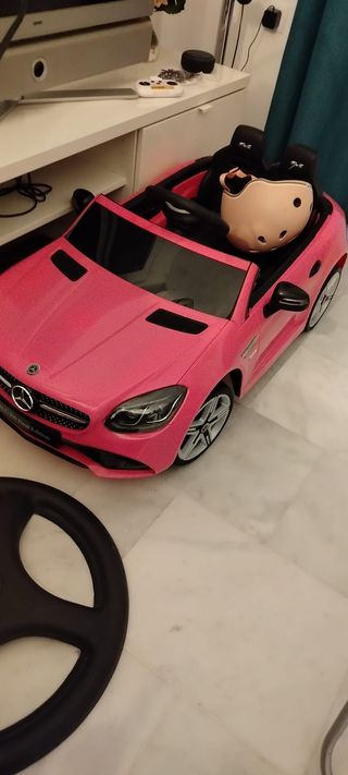 Coche eléctrico infantil rosa de bateria