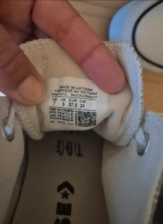 Converse Chuck Taylor All Star Gris Talla 37.5