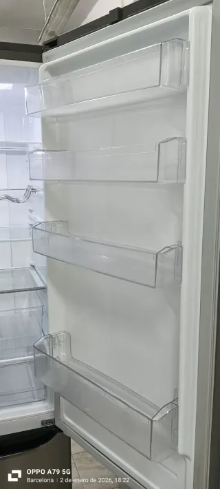 Nevera Combi LG Acero Inoxidable NO FROST A+