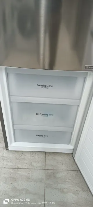 Nevera Combi LG Acero Inoxidable NO FROST A+