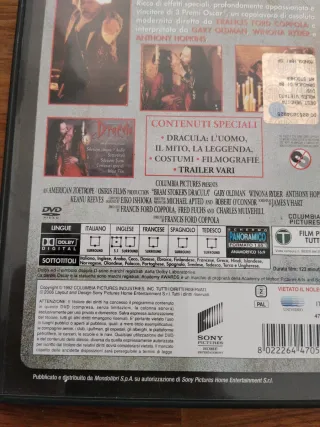 DVD Dracula di Bram Stoker