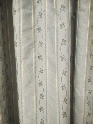 Cortina de salón verde