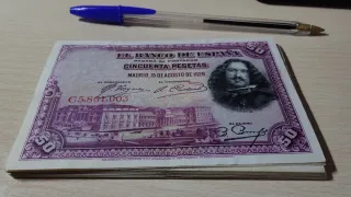 L75* Lote 25 Billetes España 50 Pesetas