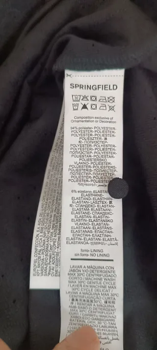 Blusa Springfield Talla S Negra