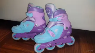Pattini a rotelle bambina come nuovi