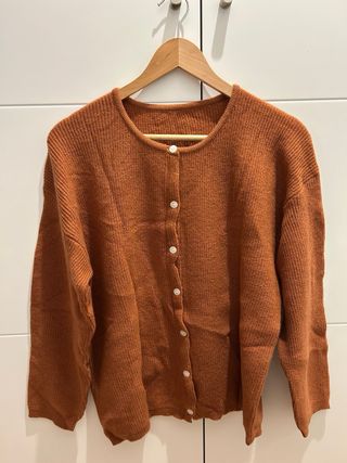 Chaqueta punto marrón sin estrenar