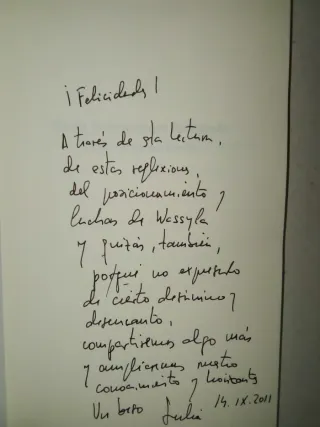 Carta de una mujer indignada desde el Magreg a ...