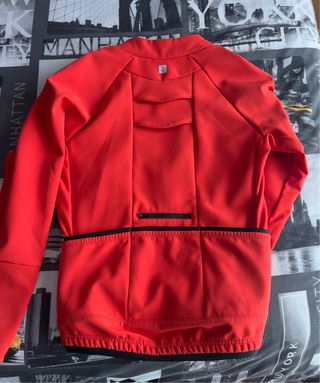 Chaqueta de ciclismo roja talla 12-13 años